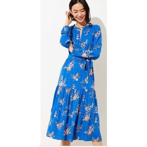 NWT LOFT Floral Midi Dress